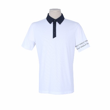 소매포인트 메쉬 화이트 반소매 셔츠 F242TSTC360